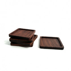  Wooden coasters, avoid burn marks on tables and kitchen countertop.