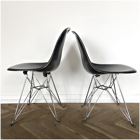 Chair Seat Risers for Charles Eames, Black